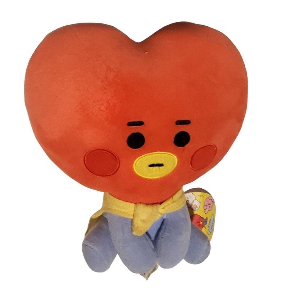 BT21 Official Merchandise TATA Character-Cute TATA Baby Sitting Doll Plush 7.9”.